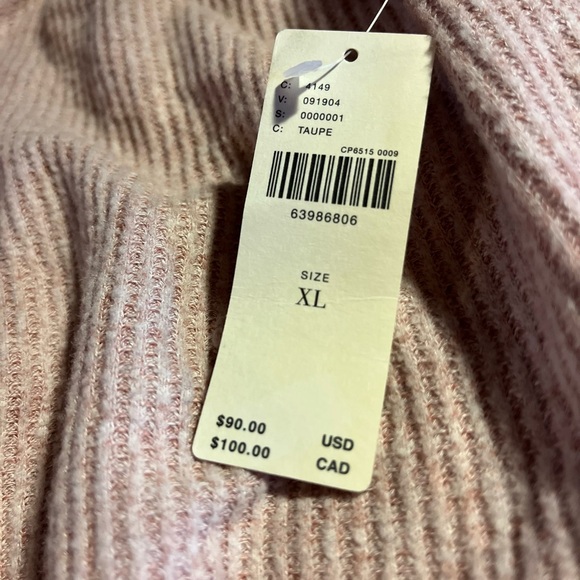 Anthropologie Woman's Over-Sized Daily Practice Knit Cuff Thermal Top Sz XL - Picture 10 of 10